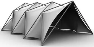 سازه گسترش پذیر بر مبنای اوریگامی